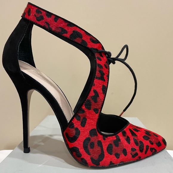 ***NIB***KURT GEIGER CALF HAIR ANIMAL PRINT Heels (39) - Picture 10 of 13
